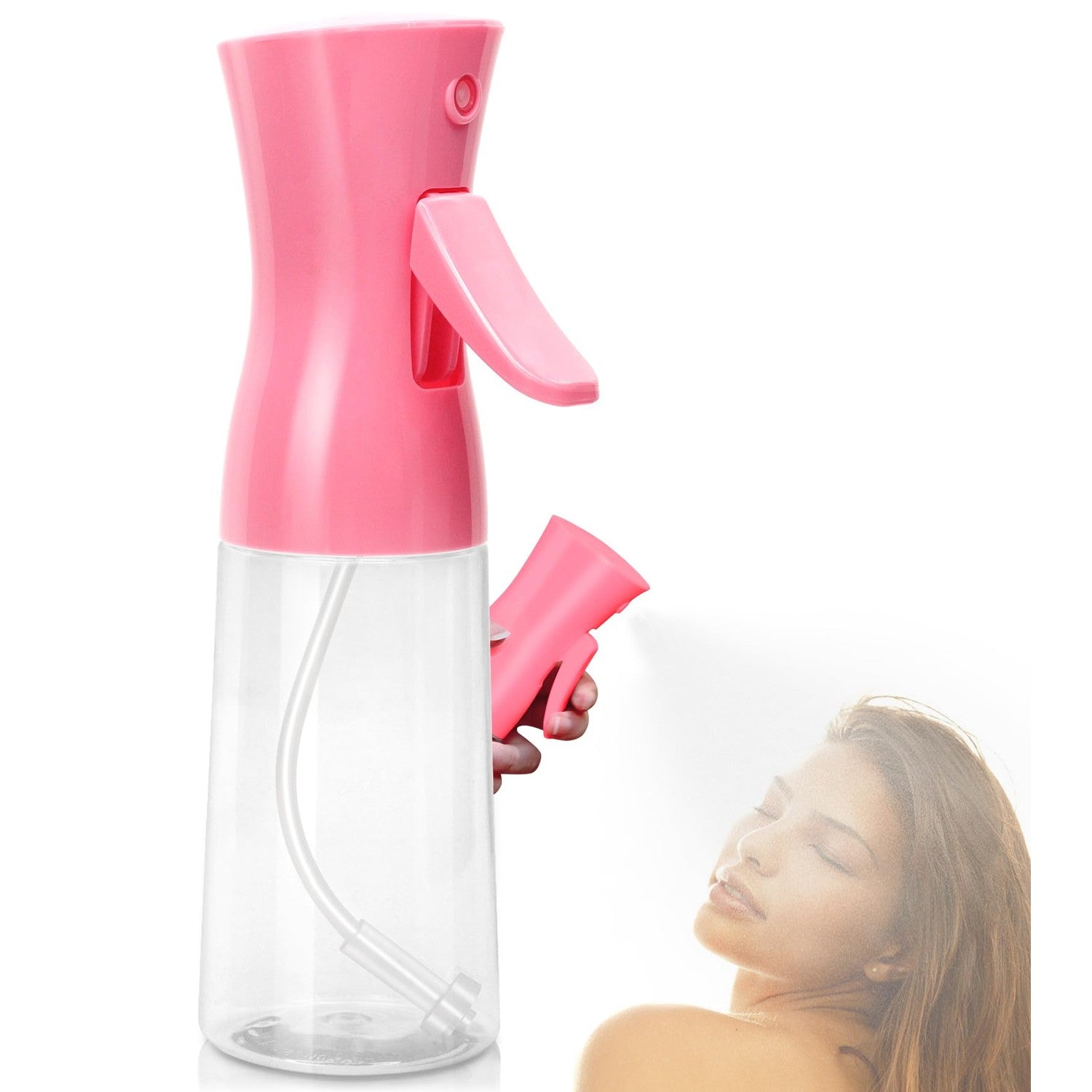 Spray Bottle For Hair,Continuous Water Mister for Hairstyling, Salons, Cleaning, Plants,Essential Oil Scents,Ultra Fine Mist Sprayer,6.8 OZ /200 ML-pink(Christmas Gifts)