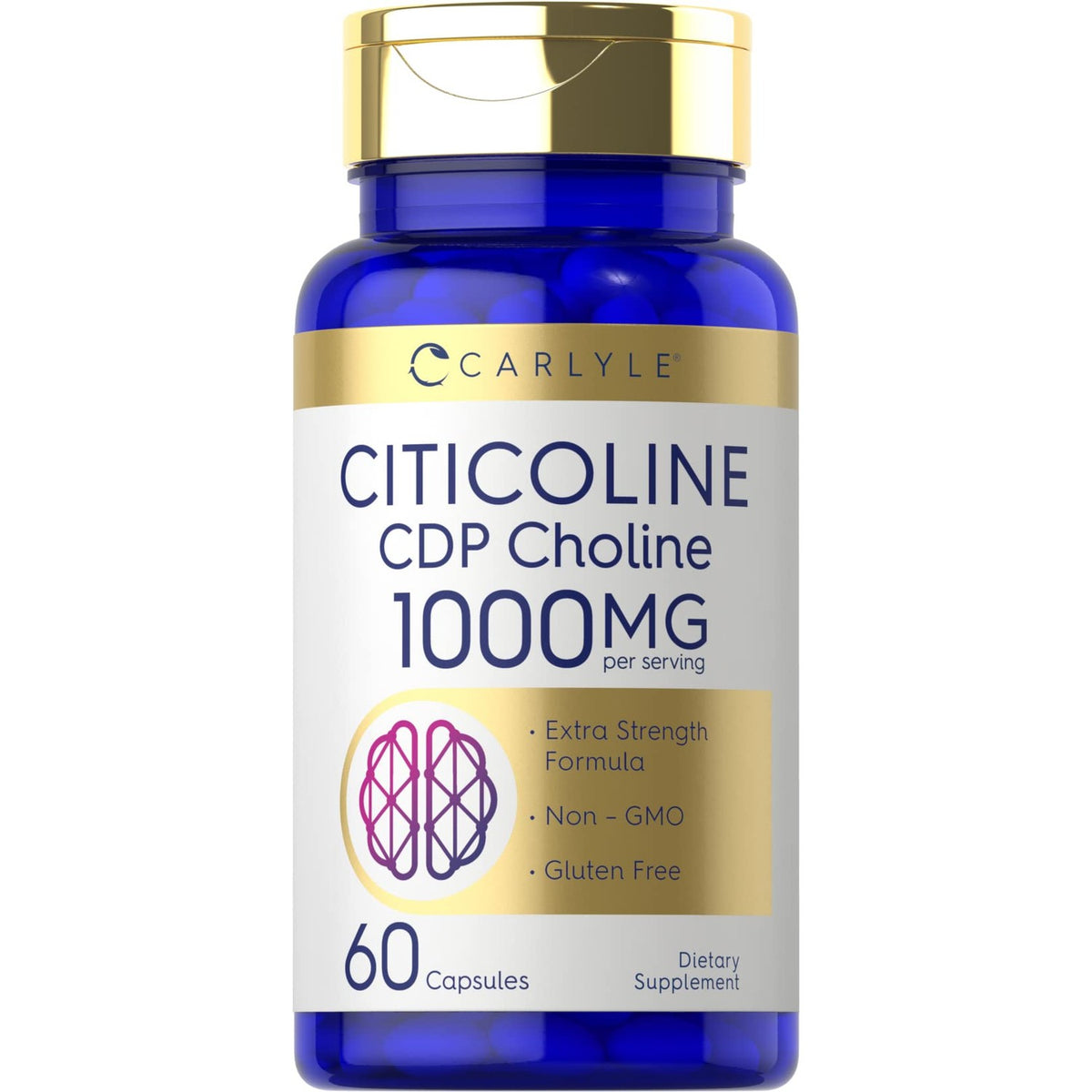 Carlyle Citicoline CDP Choline 1000mg | 60 Capsules
