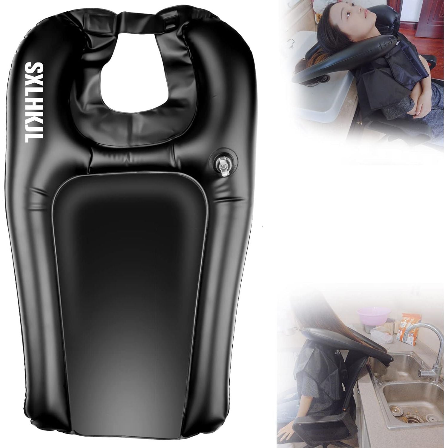 Buy now Hair Washing Tray for Sink at Home, Shampoo Tray, Portable Sink for Washing Hair, Portable Shampoo Bowl for Bedridden, Handicapped, Kids, Seniors, Pregnant, Wheelchair at Kitchen Default at indiglob india