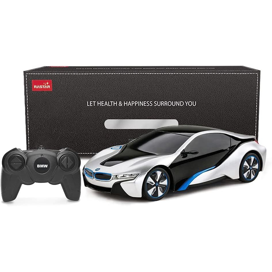 Buy now RASTAR BMW i8 RC Car BMW i8 1/24 Remote Control Car, BMW Toy Car - Silver at indiglob india