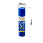 Upgrade Office Supply Glue Sticks, 6g, 12 Count, Purple Goes On Dries Clear