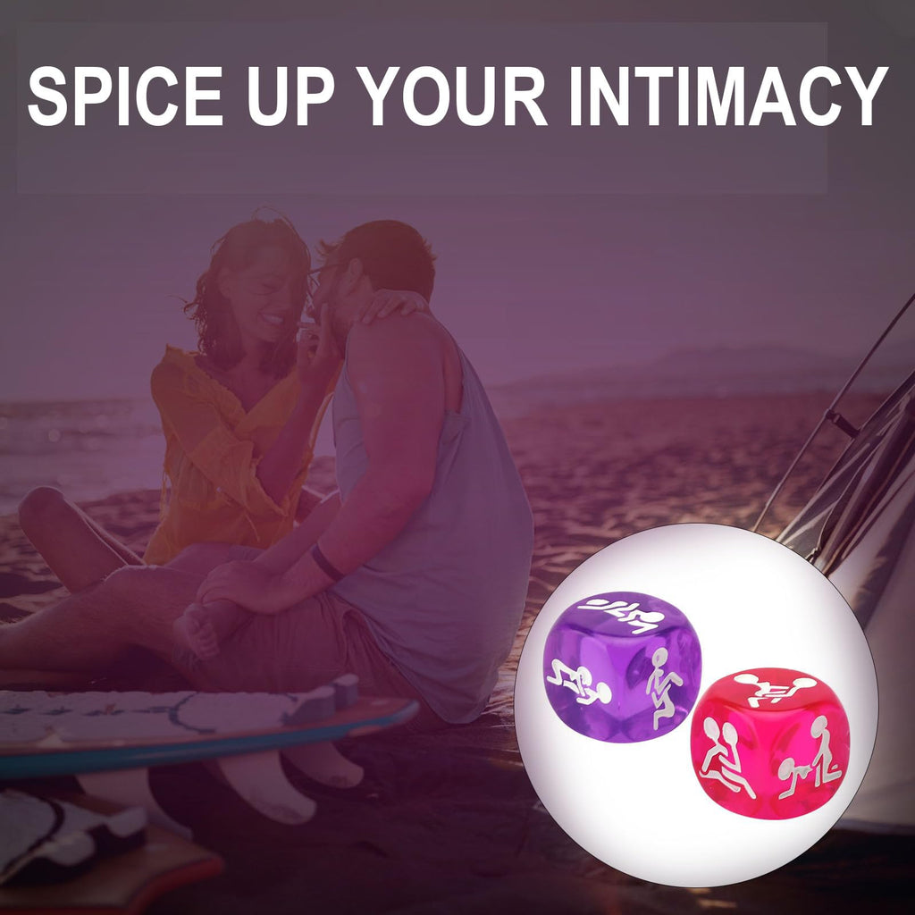 Erotic Positions Sex Dice Sex Game, Naughty Date Night Dice Adult Sex Toys for Couples with 12 Positions for Foreplay & Sexual Pleasure, Fun Couples Games Bedroom Sex Toy Gifts