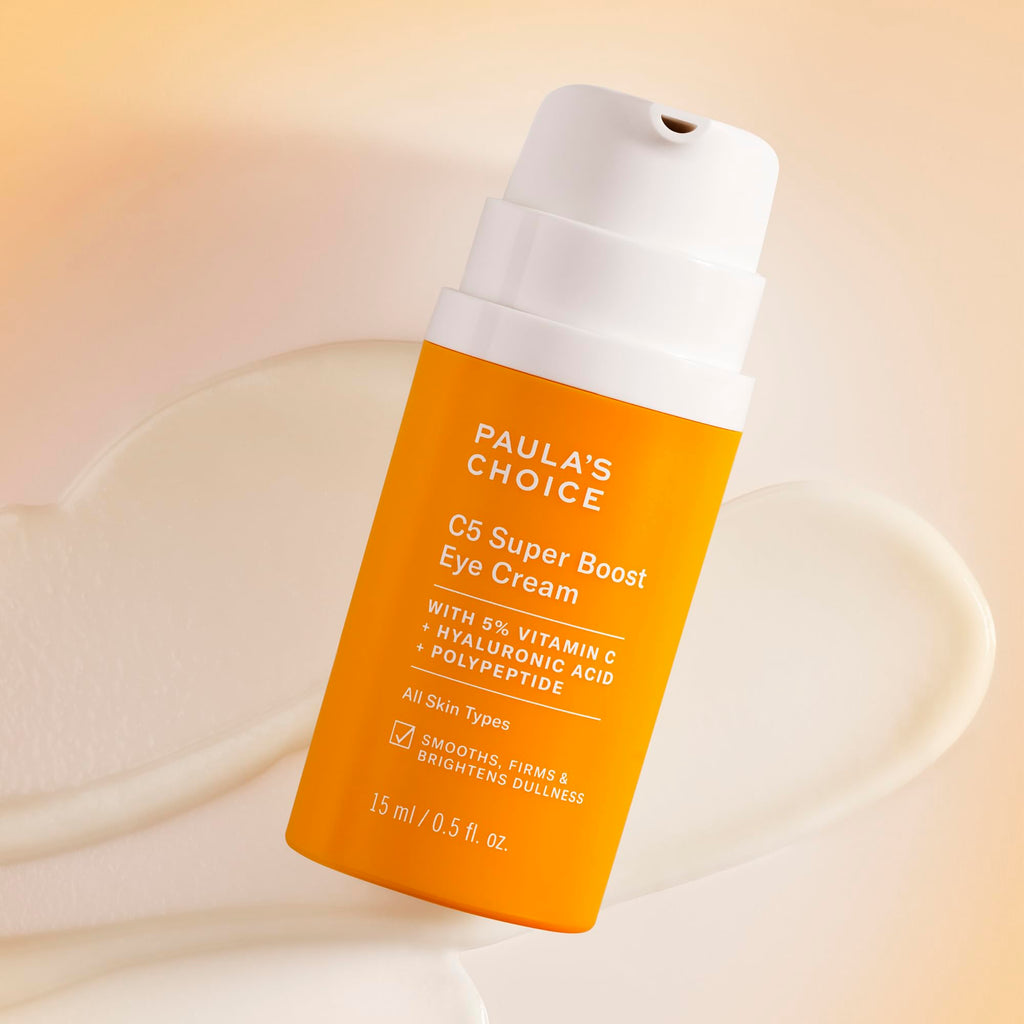 Buy now Paula's Choice C5 Super Boost Eye Cream for Dark Circles, Puffy Eyes, Fine Lines & CrowÆ’??s Feet, Eye Repair Cream with 5% Vitamin C, Hyaluronic Acid & Peptides, Fragrance Free, 0.5 fl oz at indiglob india