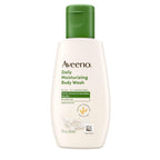 Aveeno Daily Moisturizing Body Wash, Lightly Scented, 2 fl. oz | For Sensitive, Dry Skin, Prebiotic Oat, Gently Cleanses & Nourishes, Travel-sized