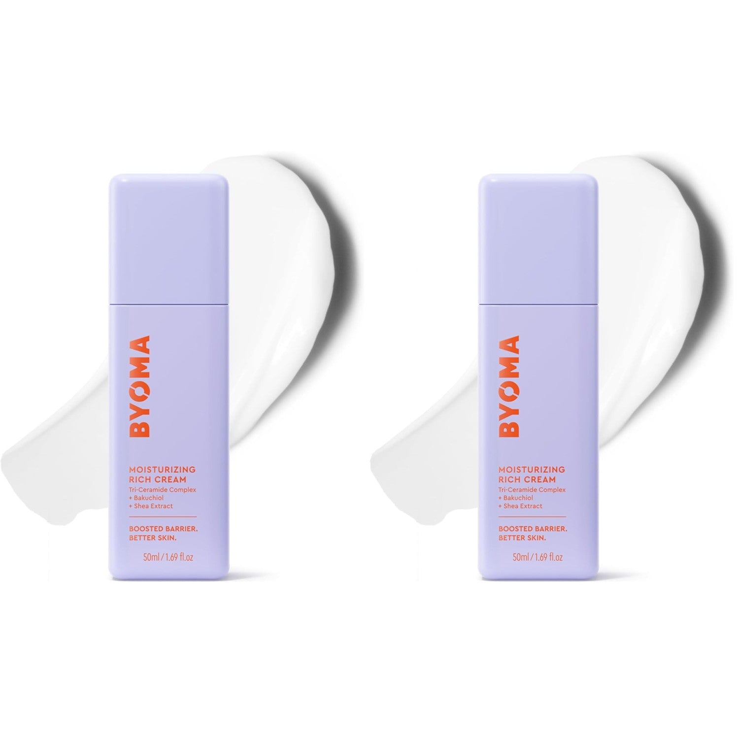 BYOMA Moisturizing Rich Cream | Barrier Repair Face Lotion, Bakuchiol & Shea Extract, Ceramide Moisturizer for Dry Skin, Anti Wrinkle, Alcohol Free