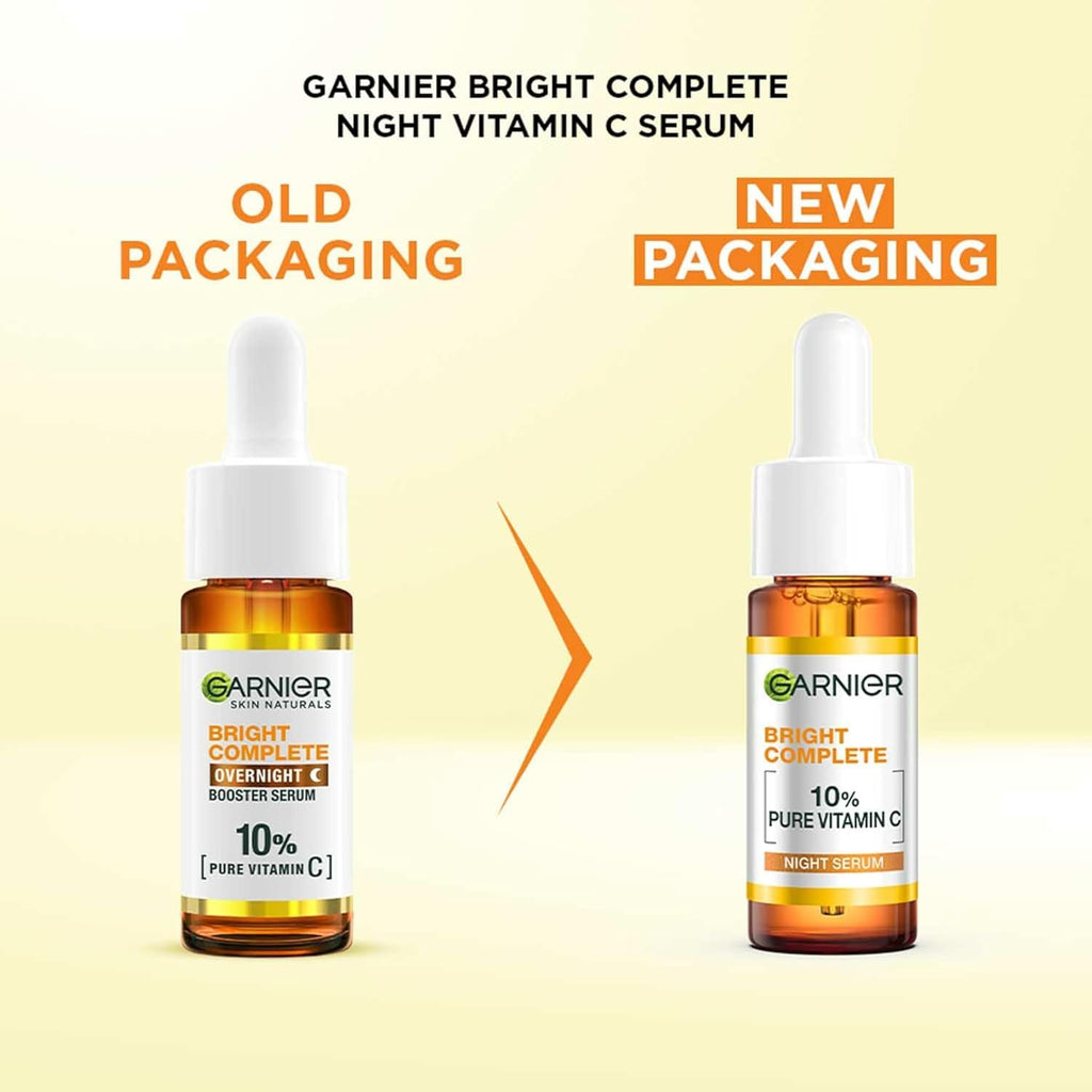 Garnier Targeted Anti Dark Spot Night Serum for Face, with 10% Pure Vitamin C & Hyaluronic Acid, Anti Pigmentation & Dullness, For All Skin Types, Approved by Cruelty Free International, Vegan, 30 ml