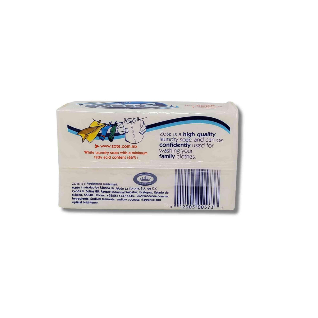 (PACK OF 3 BARS) Zote WHITE Laundry Bar Soap, with Even MORE Whitening Power & Satin Remover. Light Fresh Scent! Safe for delicate clothes! (3 Bars, 14.1oz Each Bar)