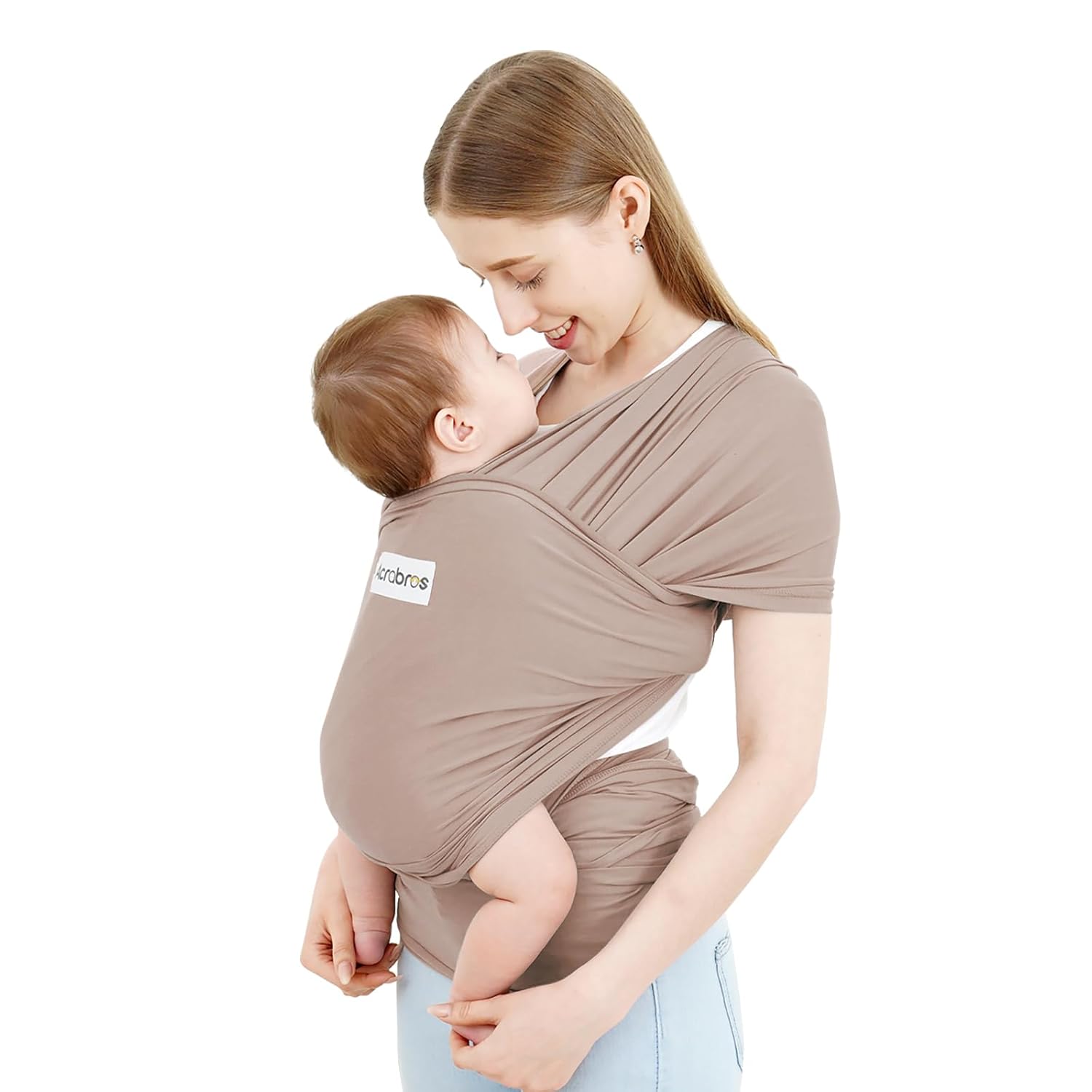 Buy now Acrabros Baby Wrap Carrier,Hands Free Baby Carrier Sling,Lightweight,Breathable,Softness,Perfect for Newborn Infants and Babies Shower Gift,Black Dark Cappuccino at indiglob india