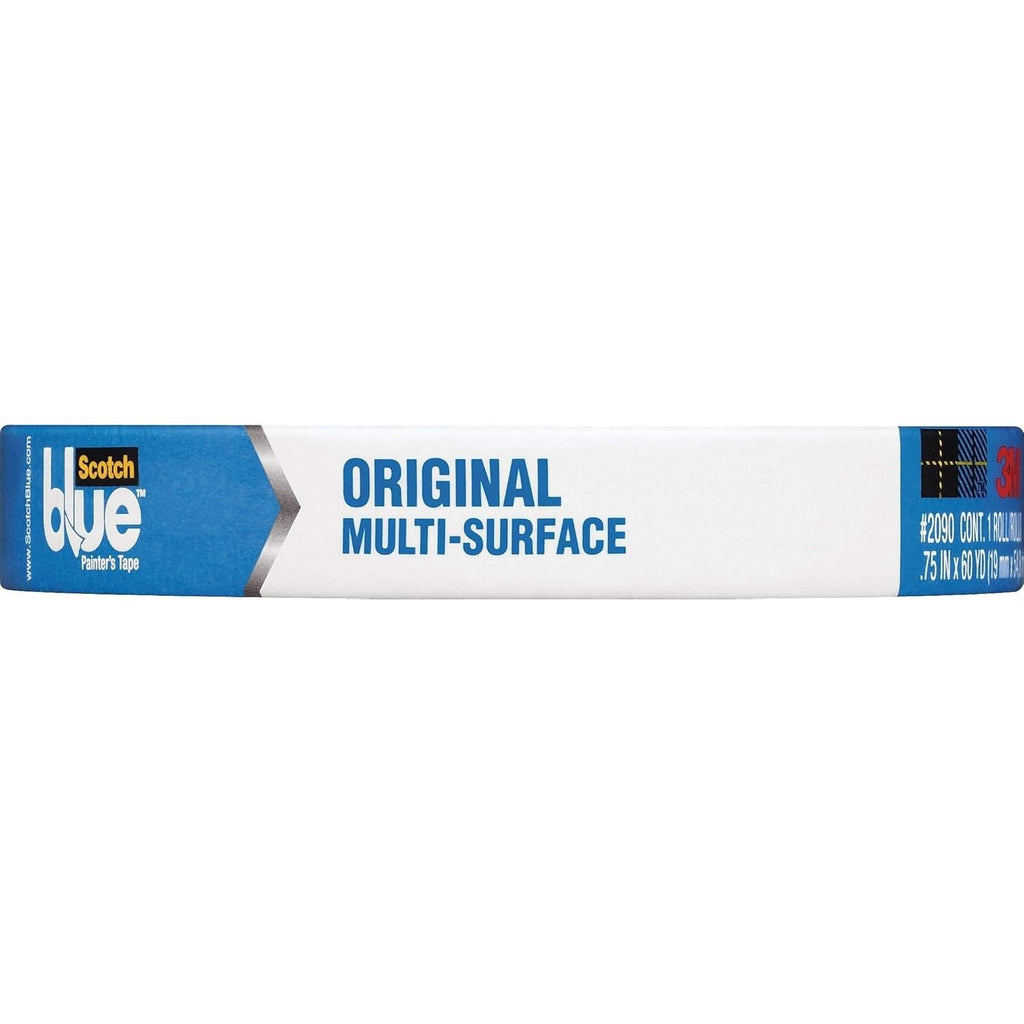 Buy now 3M Scotch-Blue 2090 Safe-Release Crepe Paper Multi-Surfaces Painters Masking Tape, 27 lbs/in Tensile Strength, 60 yds Length x 3/4" Width, Blue at indiglob india