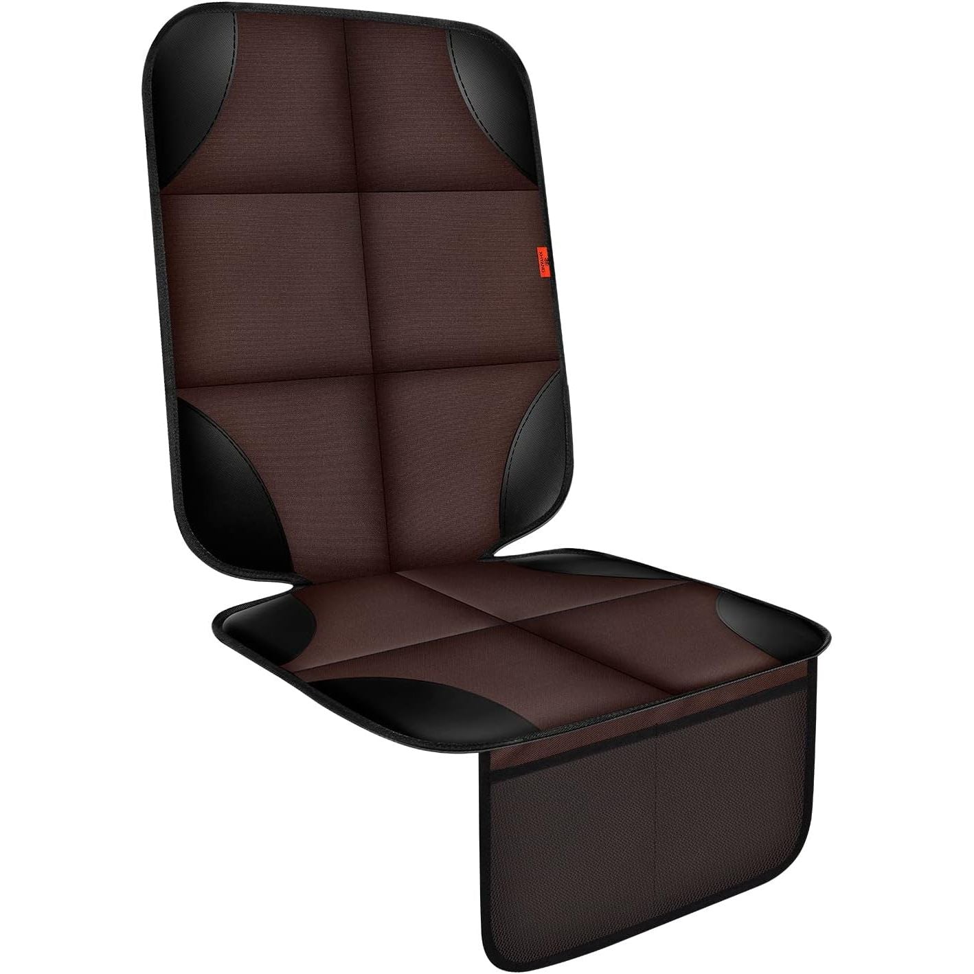 Buy now Car Seat Protector 1 Pack Car Seat Cushion Mat Thickest Padding,Waterproof 600D Fabric Car Seat Covers for Non-Slip Backing Mesh Pockets for Baby and Pet (Black, 1 Pack) 1 Pack Brown at indiglob india
