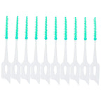 Buy now An-self 160PCS Interdental Brushes Ultra Tight Bristles Tooth Interdental Cleaners Silicone Toothpick Brush Disposable Teeth Soft Picks, Green at indiglob india