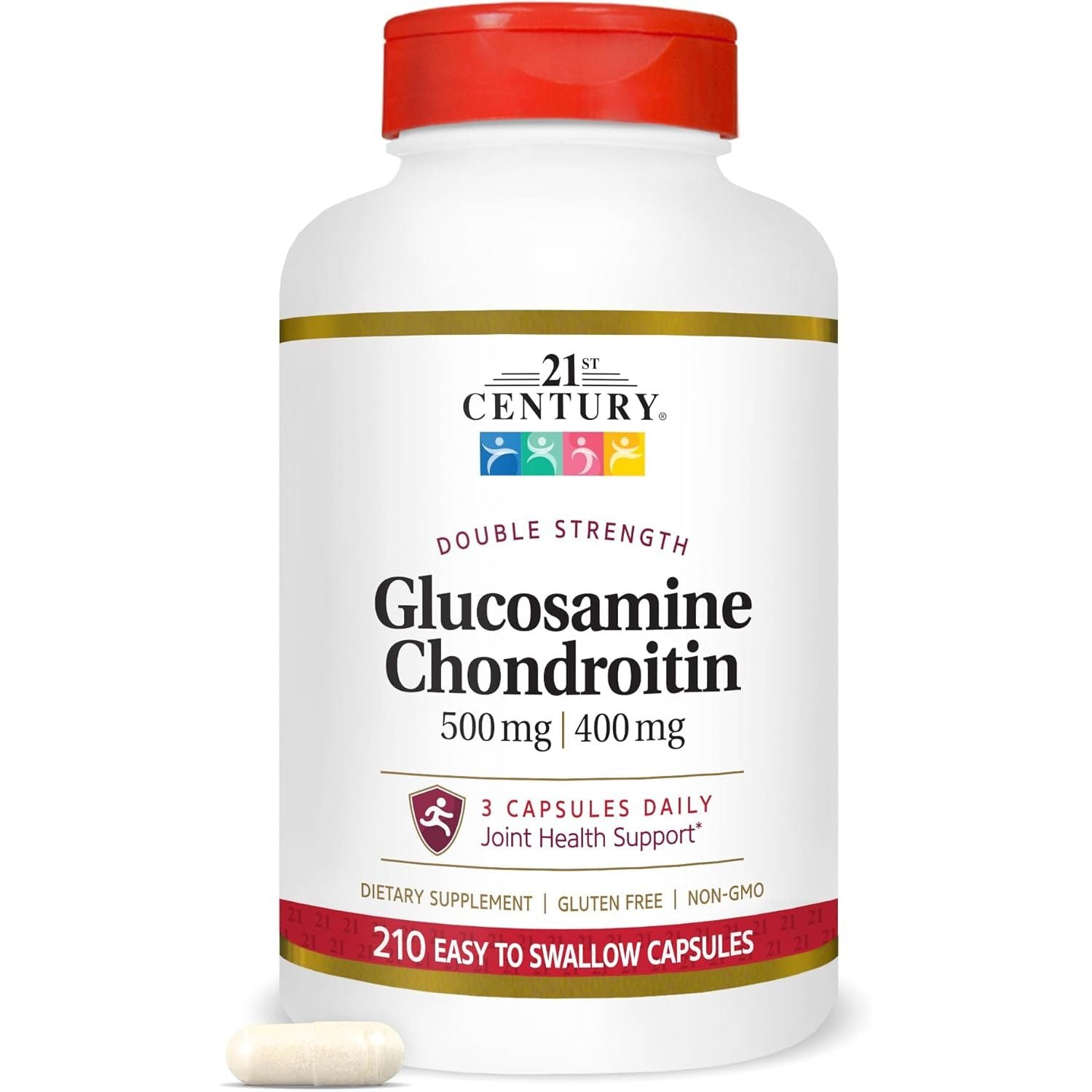 Buy now 21st Century Glucosamine Chondroitin 500/400mg - Double Strength, cp 150 Count 210 Count (Pack of 1) Capsules at indiglob india