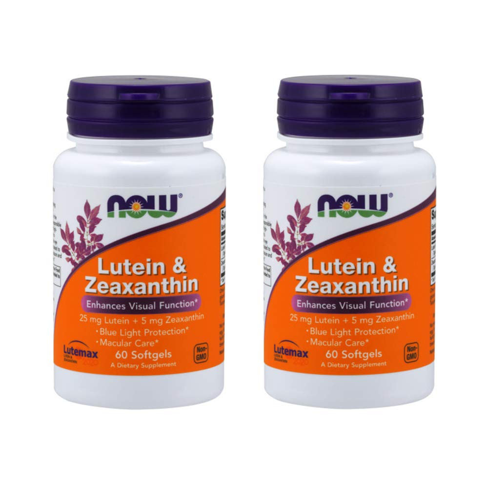 Buy now Now Supplements, Lutein & Zeaxanthin with 25 mg Lutein and 5 mg Zeaxanthin, 60 Softgels (2 Pack) at indiglob india