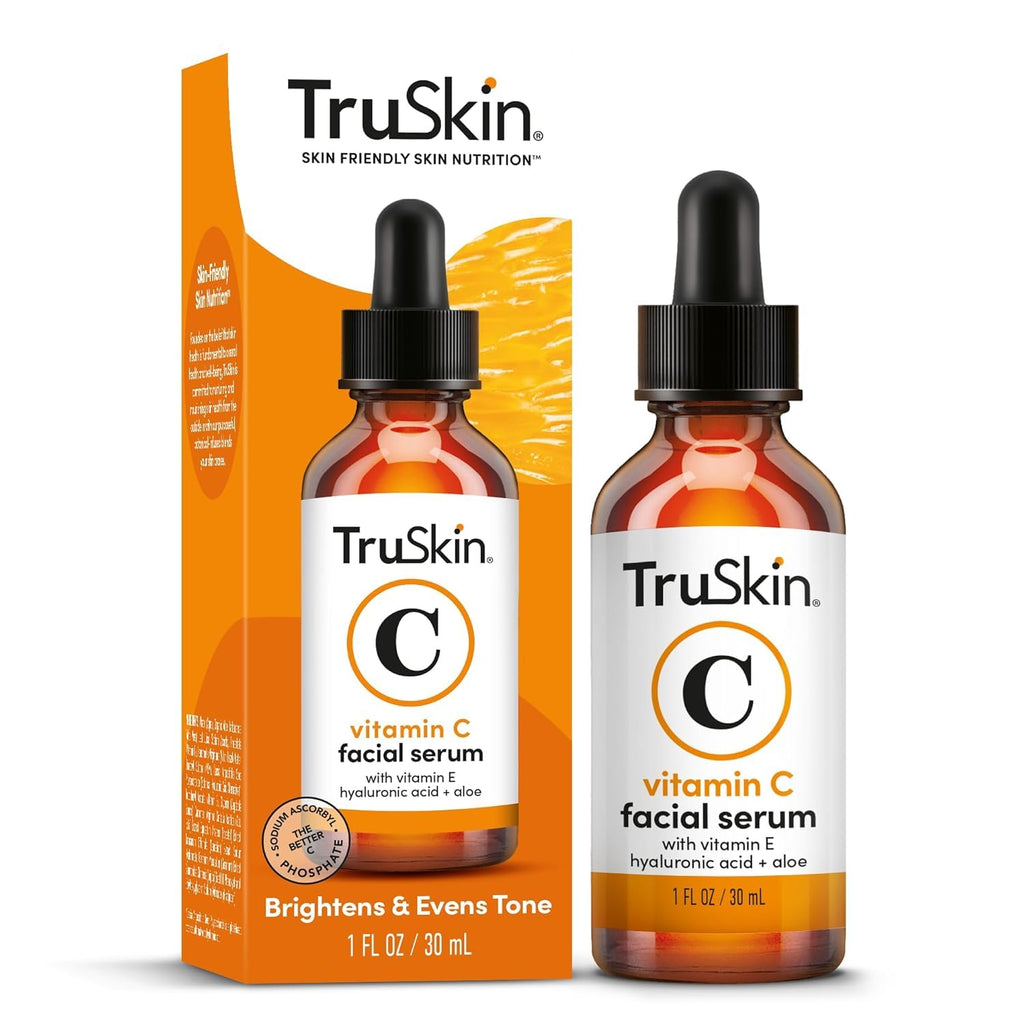 Buy now TruSkin Vitamin C Serum For Face â€“ Anti Aging Face Serum with Vitamin C, Hyaluronic Acid, Vitamin E â€“ Brightening Formula â€“ Improve Appearance of Dark Spots, Tone, Fine Lines & Wrinkles, 1 Fl Oz 1 Fl Oz (Pack of 1) at indiglob india