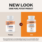 Vimergy 5-MTHF Vegan Capsules for Brain Energy Supplement, 60 Servings