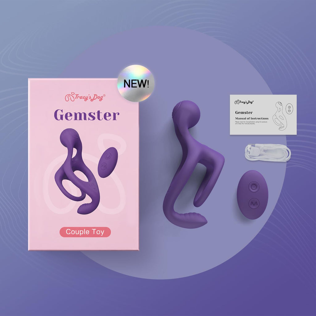 Tracy's Dog Vibrating Cock Ring, Adult Sex Toy Vibrator for Men and Couples
