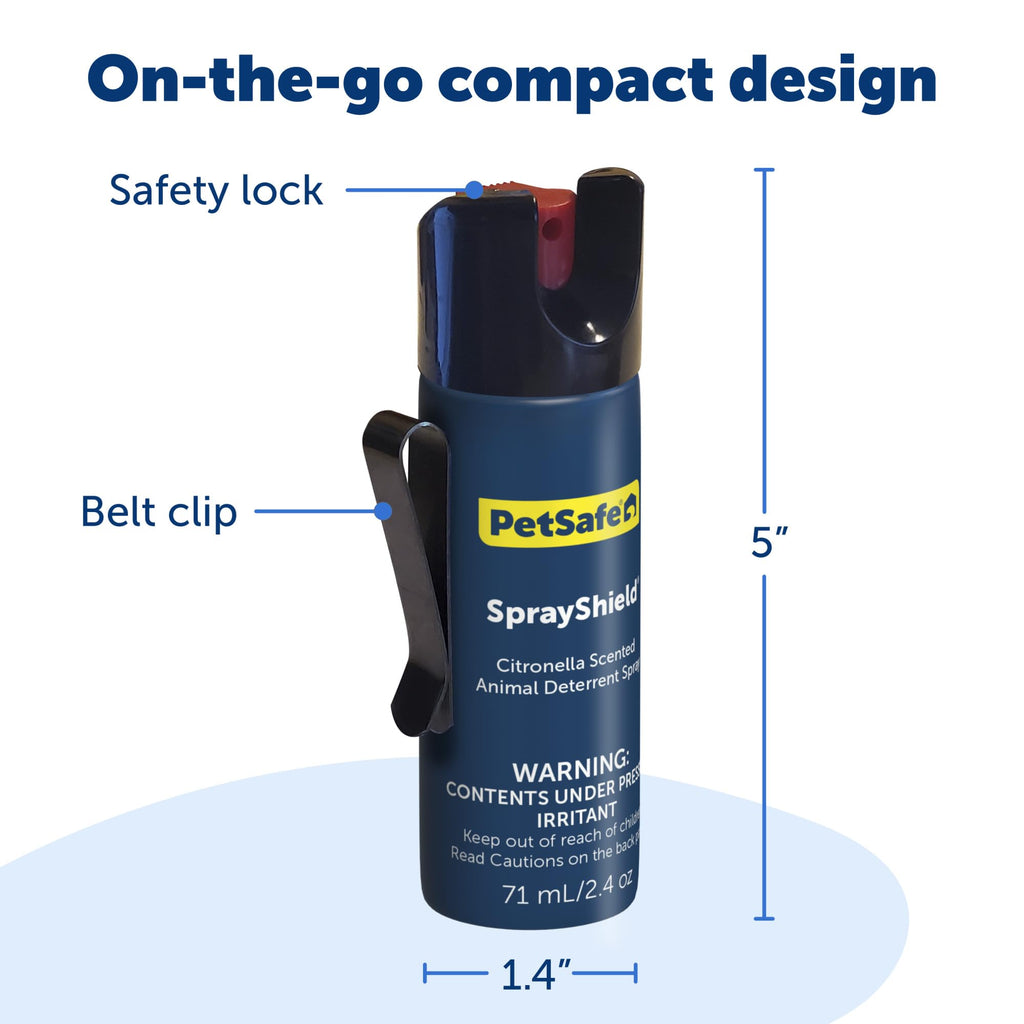 PetSafe SprayShield Animal Deterrent Spray with Clip, 2.1 oz