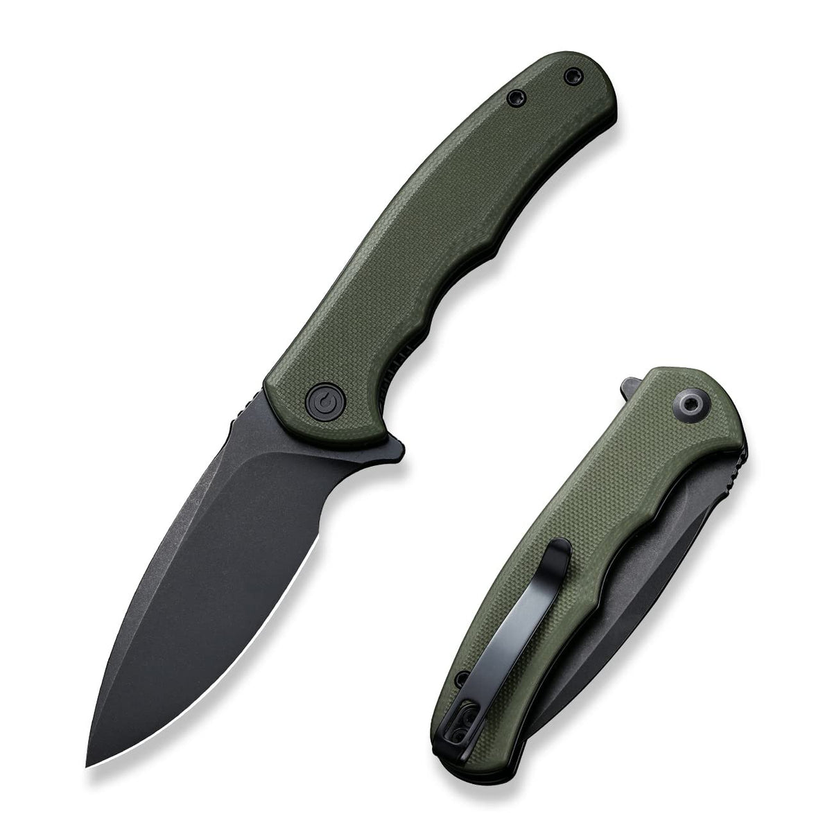 CIVIVI Mini Praxis Folding Pocket Knife, 2.98" D2 Steel Blade, OD Green