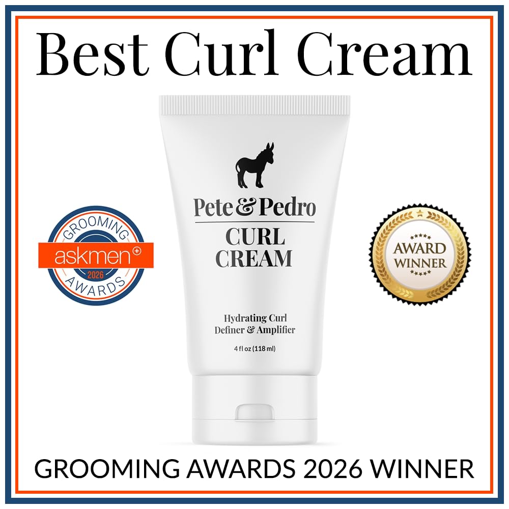 Pete & Pedro Curl Cream Hydrating Defining & Amplifier Hair Cream, 4 oz