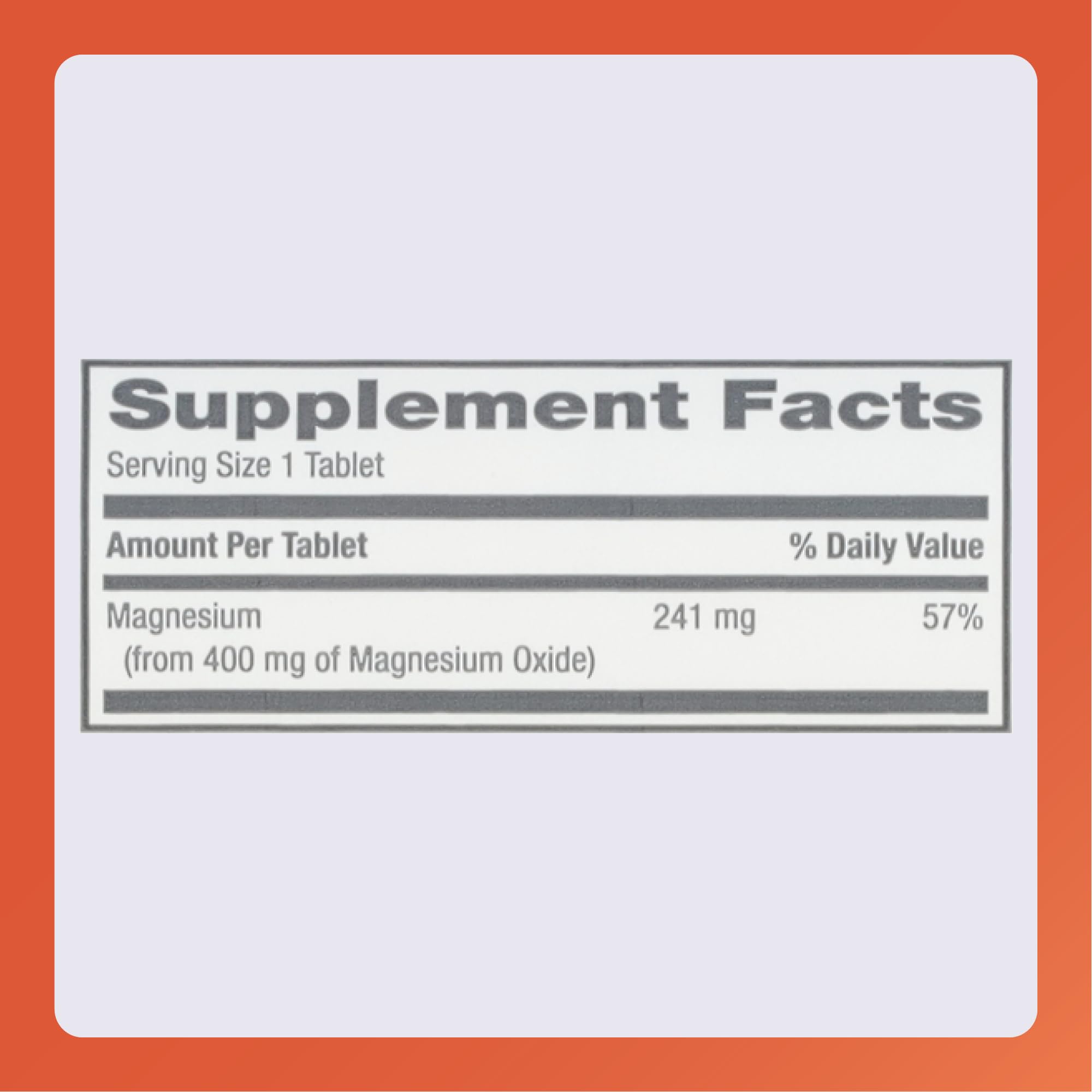 Rugby Magnesium Oxide 400 mg Tablets - Dietary Supplement - Gluten-Free - 120 Count (3 Pack)