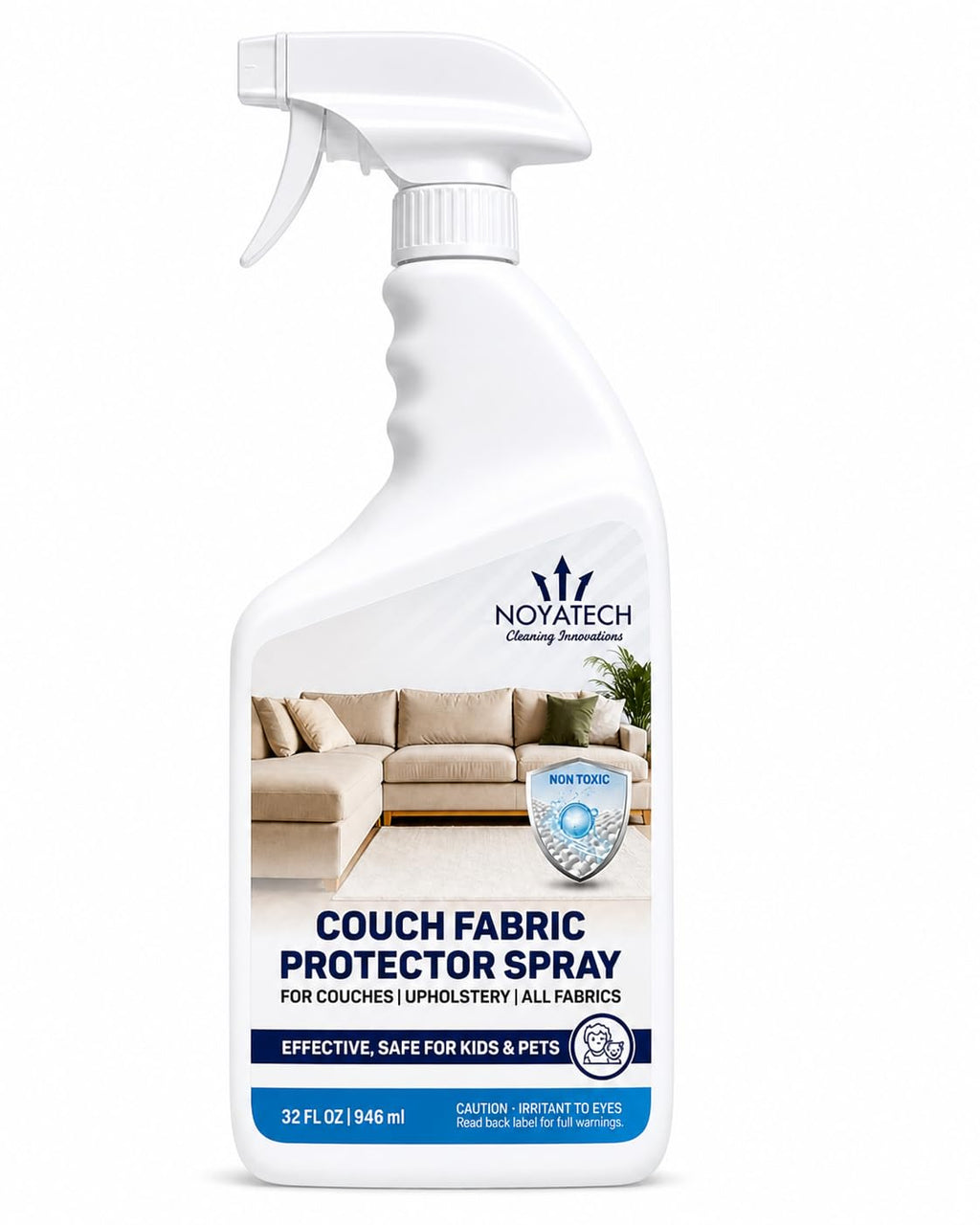 NOYATECH Fabric Protector Spray, Couch Upholstery Stain Guard, 32 oz