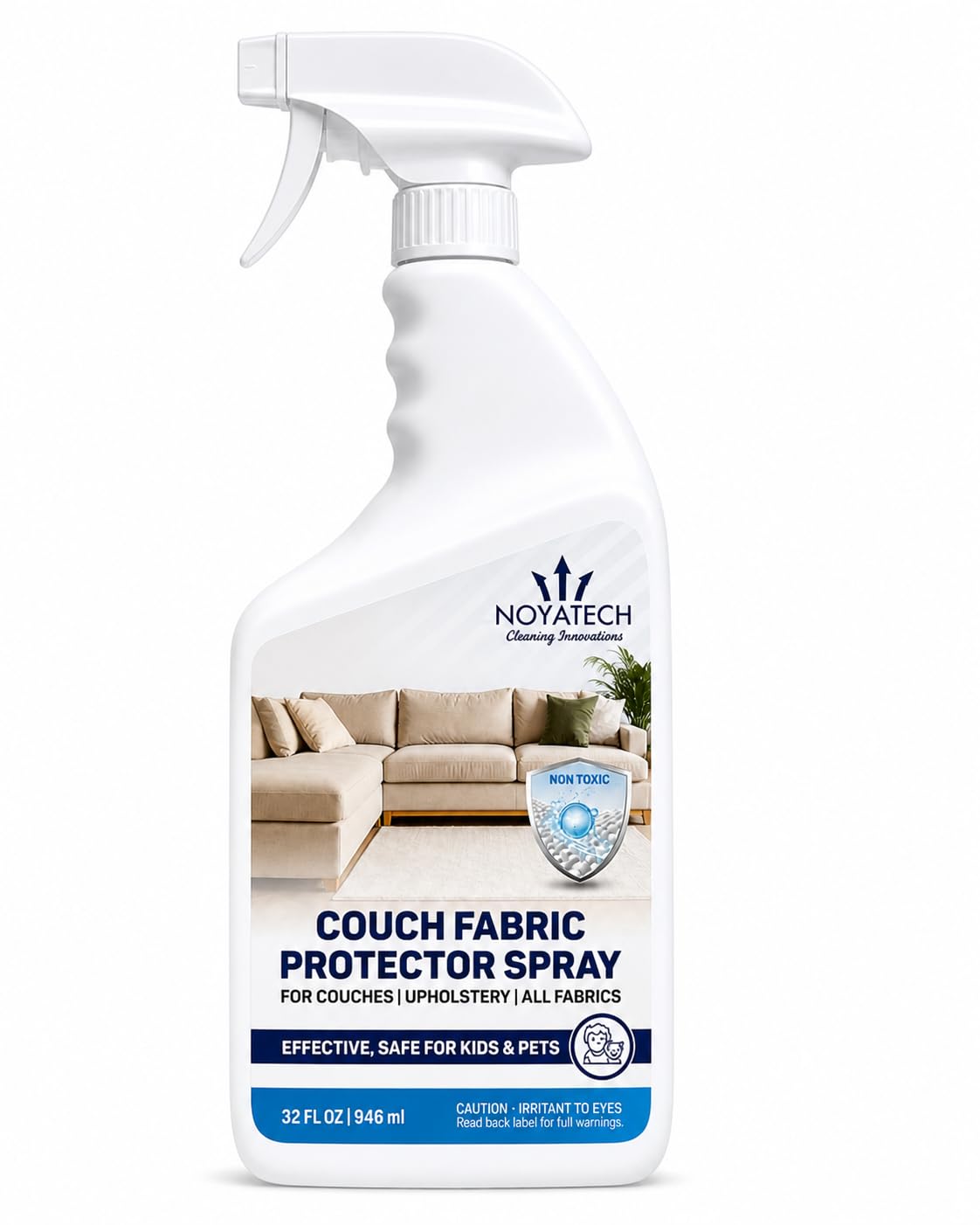 NOYATECH Fabric Protector Spray, Couch Upholstery Stain Guard, 32 oz
