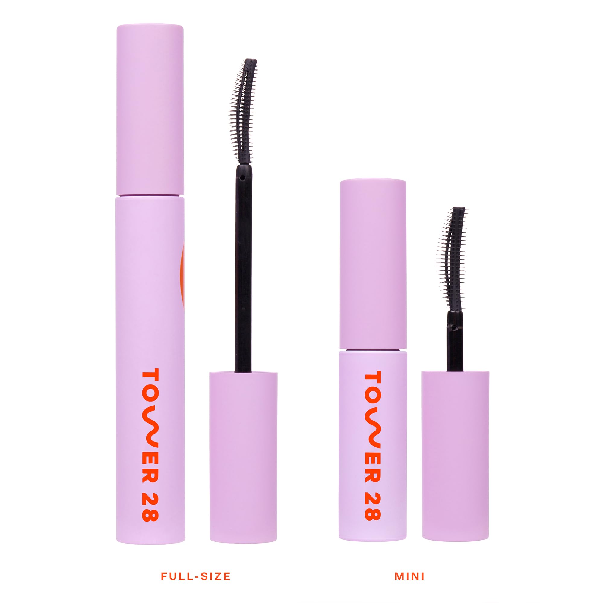 Tower 28 Mini MakeWaves Lengthening & Volumizing Mascara, Jet (0.18 oz) | Travel Size Vegan Black Mascara for Sensitive Eyes with Aquaflex Tech, Water-Resistant & Smudge-Free Hypoallergenic Mascara