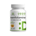 Benfotiamine 600mg Per Serving, 180 Veggie Capsules (300mg Per Cap) – Fat Soluble Vitamin B1 Thiamine Supplement – 3rd Party Tested, Vegan, Non-GMO, Gluten Free