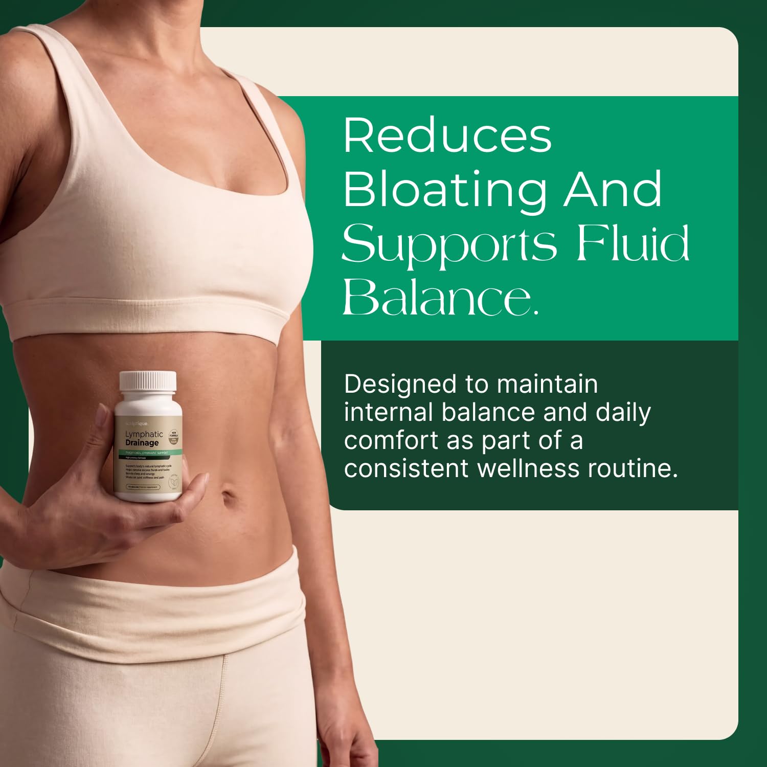 Lymphatic Drainage Supplement – Lymphatic Drainage Capsules with Dandelion, Burdock, Cleavers & Echinacea, Supports Bloating, Fluid Balance & Daily Lymphatic Wellness – 60 Capsules