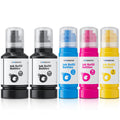 OFFICENTER Compatible Ink Refill Bottles for ET2760 ET-4760 ET2750 ET-3760 ET-2850 ET-15000 ST-4000 ST-2000 ET-3710 ET-3850 ET-3750 ET-4850 ET-3830 ET4750 ET2700 ST3000 ET3700 Printer(2BK C M Y)