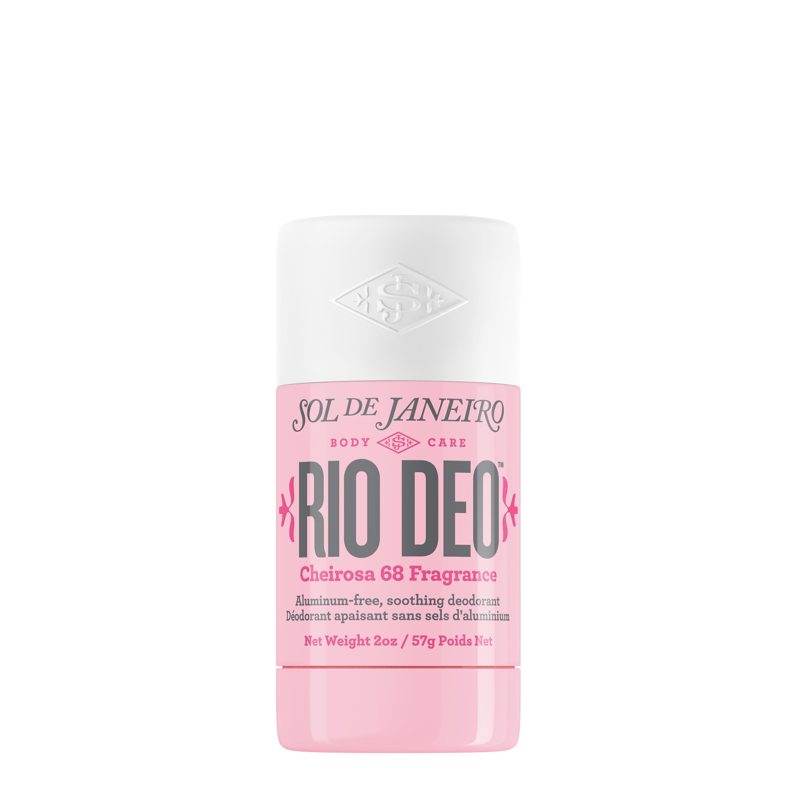 Sol de Janeiro Rio Deo - Refillable Aluminum Free Deodorant | Aluminum Free, Baking Soda Free, Prevents Odor, Soothing & Moisturizing, Gently Exfoliates, Evens Skin Tone