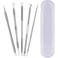 Buy now 15-Piece Blackhead Remover Tool Kit â€“ Pimple Popper & Acne Extractor Set for Whiteheads, Comedones & Blemishes | Facial Skin Care with Metal Case 1 Count (Pack of 5) at indiglob india