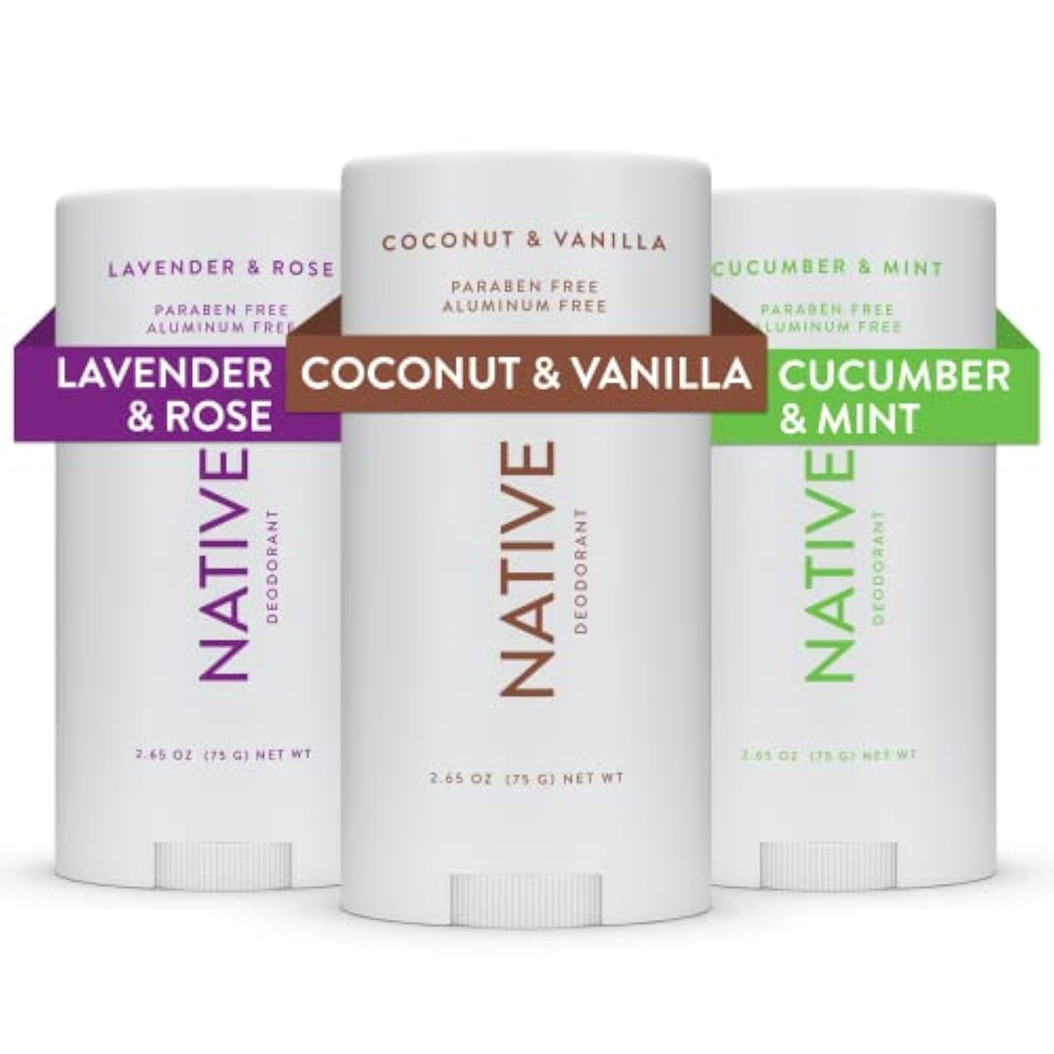 Buy now Native Deodorant Contains Naturally Derived Ingredients, 72 Hour Odor Control | Deodorant for Women and Men, Aluminum Free with Baking Soda, Coconut Oil and Shea Butter | Coconut & Vanilla at indiglob india