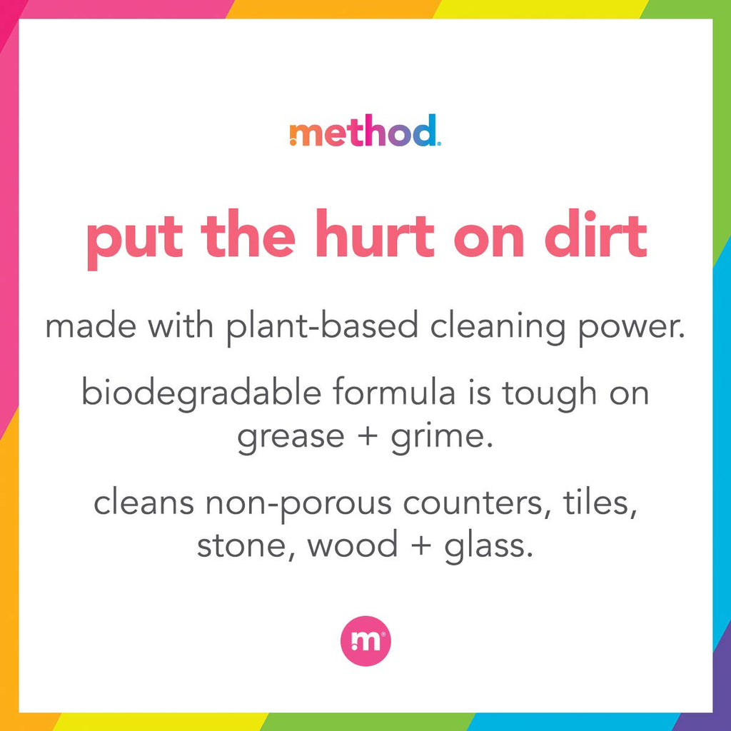 Buy now Method All-Purpose Cleaner, Pink Grapefruit, Perfect for Most Counters, Tiles, Stone, and More, 28 oz spray bottle at indiglob india