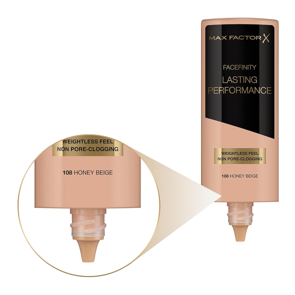 Buy now Lasting Performance Make Up by Max Factor Honey Beige 108 35ml at indiglob india