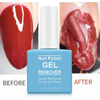 2 Pack Gel Nail Polish Remover, Gel Polish Remover for Nails, Easily Magic Soak-Off Gel Polish in 2-5 Minutes - Safe, No Need For Foil, Soaking Or Wrapping ( with 1 Cuticle Pusher and Nail Scraper)