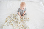 Buy now Copper Pearl Large Premium Knit Baby Swaddle Receiving Blanket Chip at indiglob india