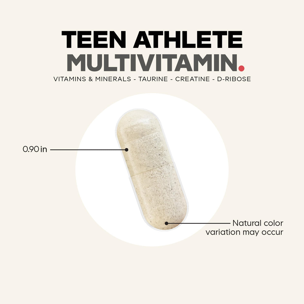 Codeage Teen Athlete Multivitamin Sports Supplement - Creatine, Methylated B Vitamins, Taurine, UC-II Collagen, Ferrochel Iron, Ashwagandha, Magnesium, Electrolytes - Non-GMO - 60 Capsules