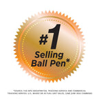BIC Round Stic Xtra Life Black Ballpoint Pens, Medium Point (1.0mm), 500-Count Pack of Bulk Pens, Flexible Round Barrel for Comfortable Writing, No. 1 Selling Ballpoint Pens