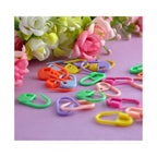 100PC Mix Color Knitting Stitch Counter Crochet Locking Stitch Markers Stitch Needle Clip Knitting Crochet Markers (100)