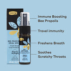 Buy now Comvita Bee Propolis Throat Spray - Natural Immune Support, Soothing Mint Flavor with New Zealand UMF 10+ Manuka Honey, Antioxidant, Dietary Supplement - 0.7 fl oz at indiglob india