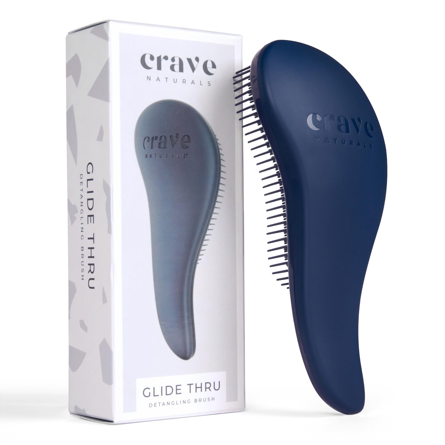 Buy now Crave Naturals Glide Thru Hair Brush - Detangler Brush for Curly, Straight, Wet or Dry Hair - Gentle Detangling Brushes for Adults, Kids, Toddlers - Hair Accessories for Women, 7.5x3" - Pink at indiglob india