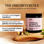 Ayurvedic Hormone Balance for Women | Cortisol Reducer | Mood, Energy, Stress, & Sleep Support | Estrogen | Perimenopause | Ashwagandha, Rhodiola, & Holy Basil | Made in USA | 60 Ct. - OSH Wellness