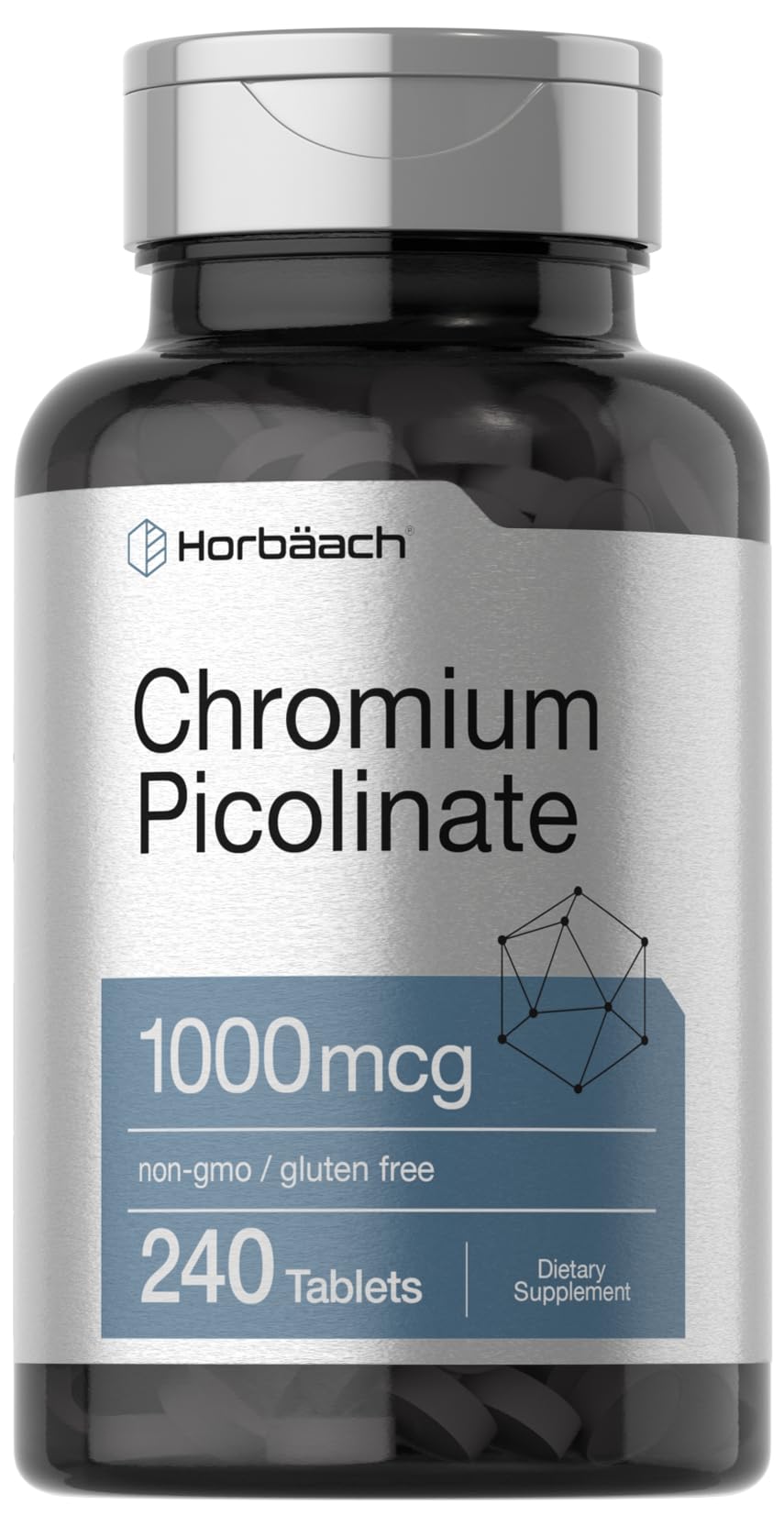 Horbäach Chromium Picolinate 1000mcg | 240 Tablets