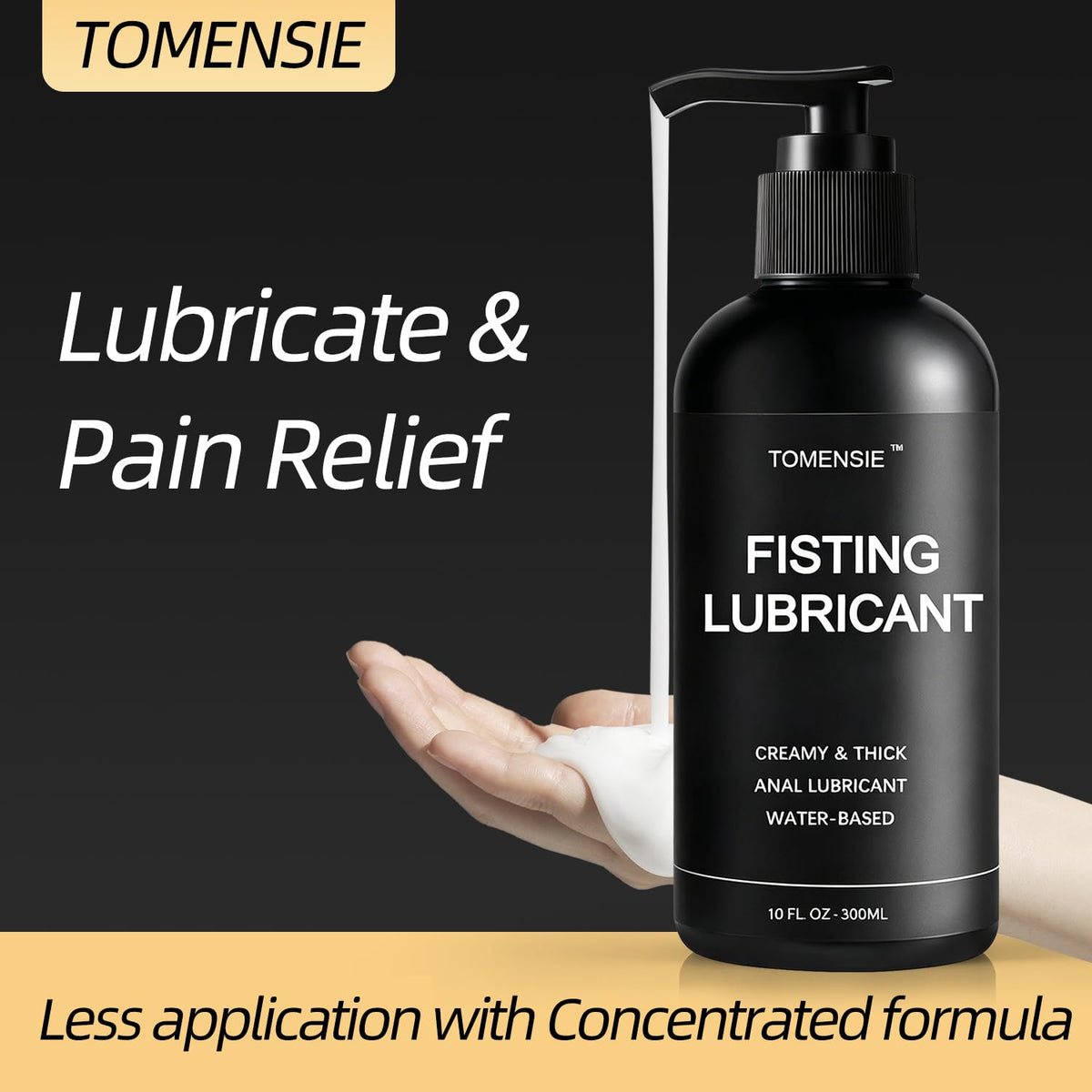 Anal Sex Lube, Water Based Fisting Gel Cum-Like Lube for Enhanced Comfort and Smooth Experience, Long Lasting Back Door Sexual Lubricant for Men, Women and Gay