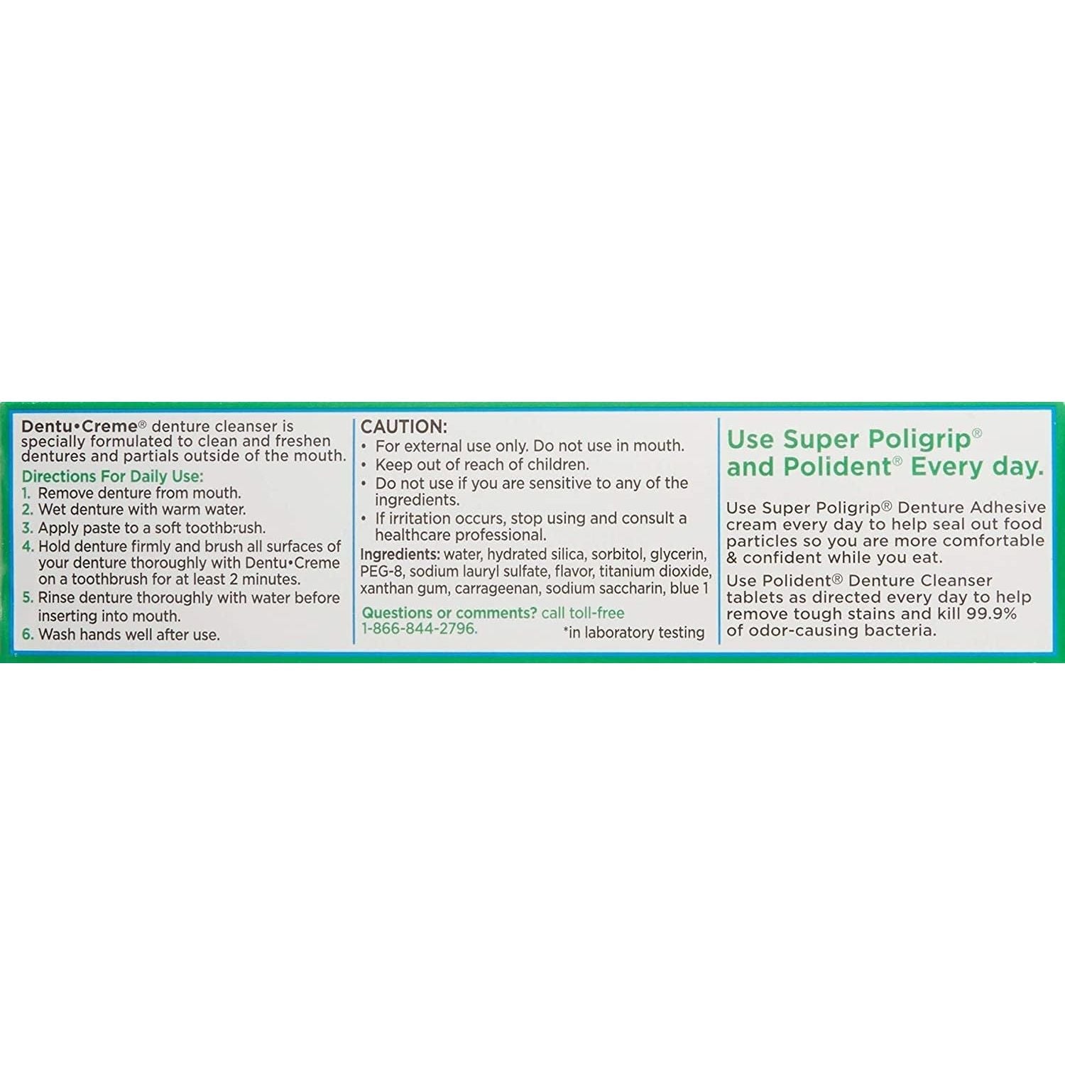 Buy now Polident Dentu Creme Denture Toothpaste, 3.9 oz at indiglob india