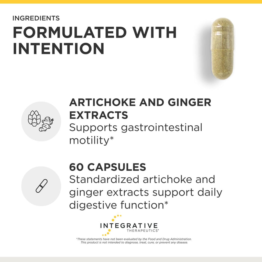 Integrative Therapeutics Motility Activator - GI Motility & Gut Health Support Supplement* - Supports Gastrointestinal Comfort* - Dairy-Free & Gluten-Free - 60 Capsules (60 Servings)