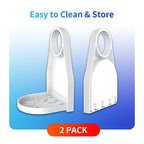 (2 Pack) Laundry Detergent Cup Holder Drip Catcher Organizer Clip Tight on Laundry Bottle Spouts, No More Leaks or Mess with Detergent and Fabric Softener in Laundry Room