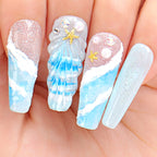 Buy now AIMEILI Nail Art Blossom Gel Nail Polish Soak Off UV LED Clear Blooming Gel Manicure 10ml at indiglob india