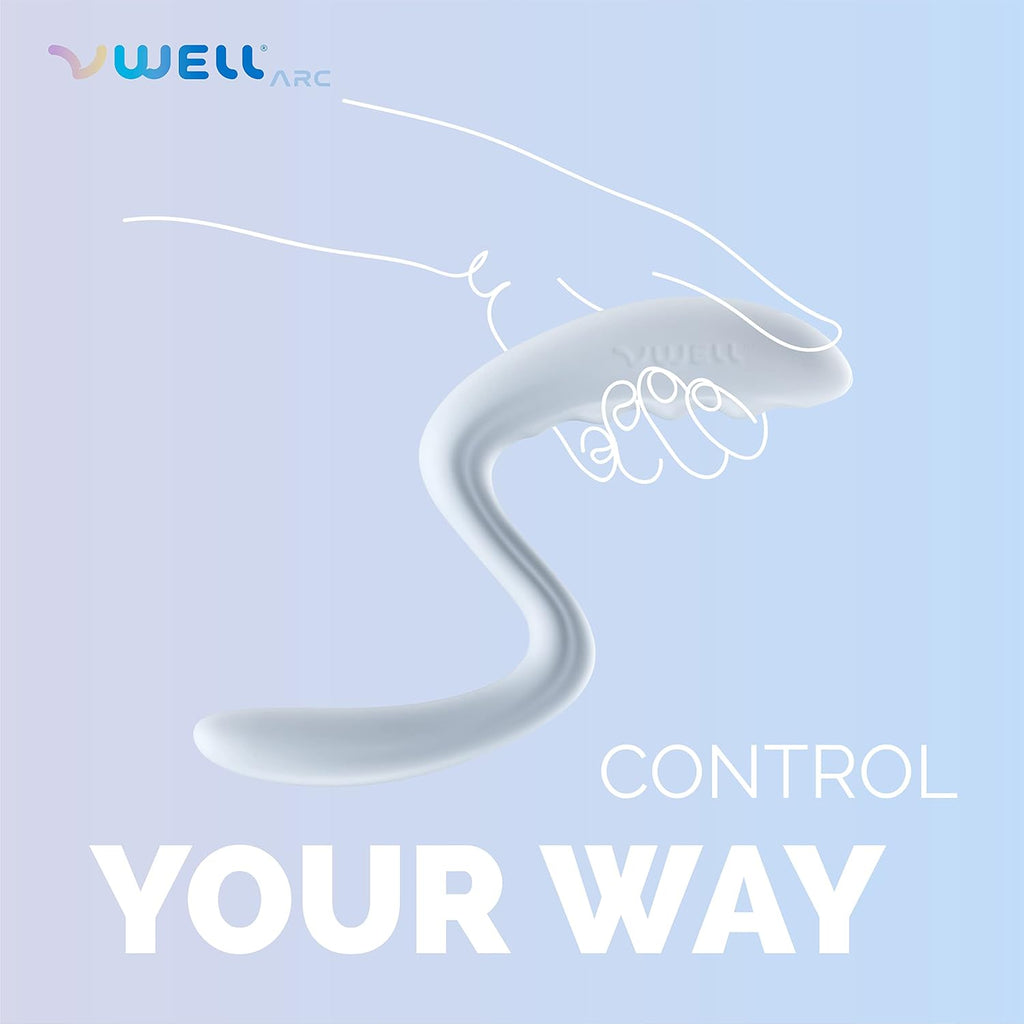 Buy now IntiMD VWELL Arc Silicone Vibrating Wand Erognomic for Therapist and Home Use Women Rechargeable at indiglob india